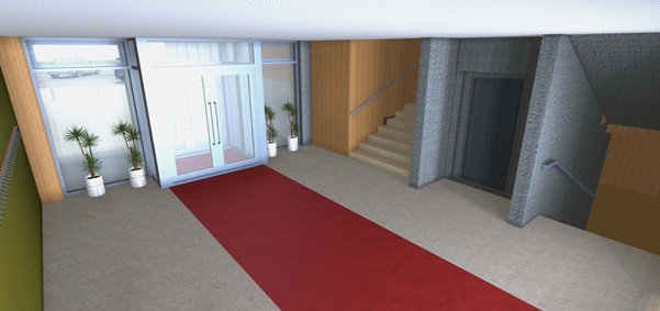 3D Ansicht 3 Volksschule